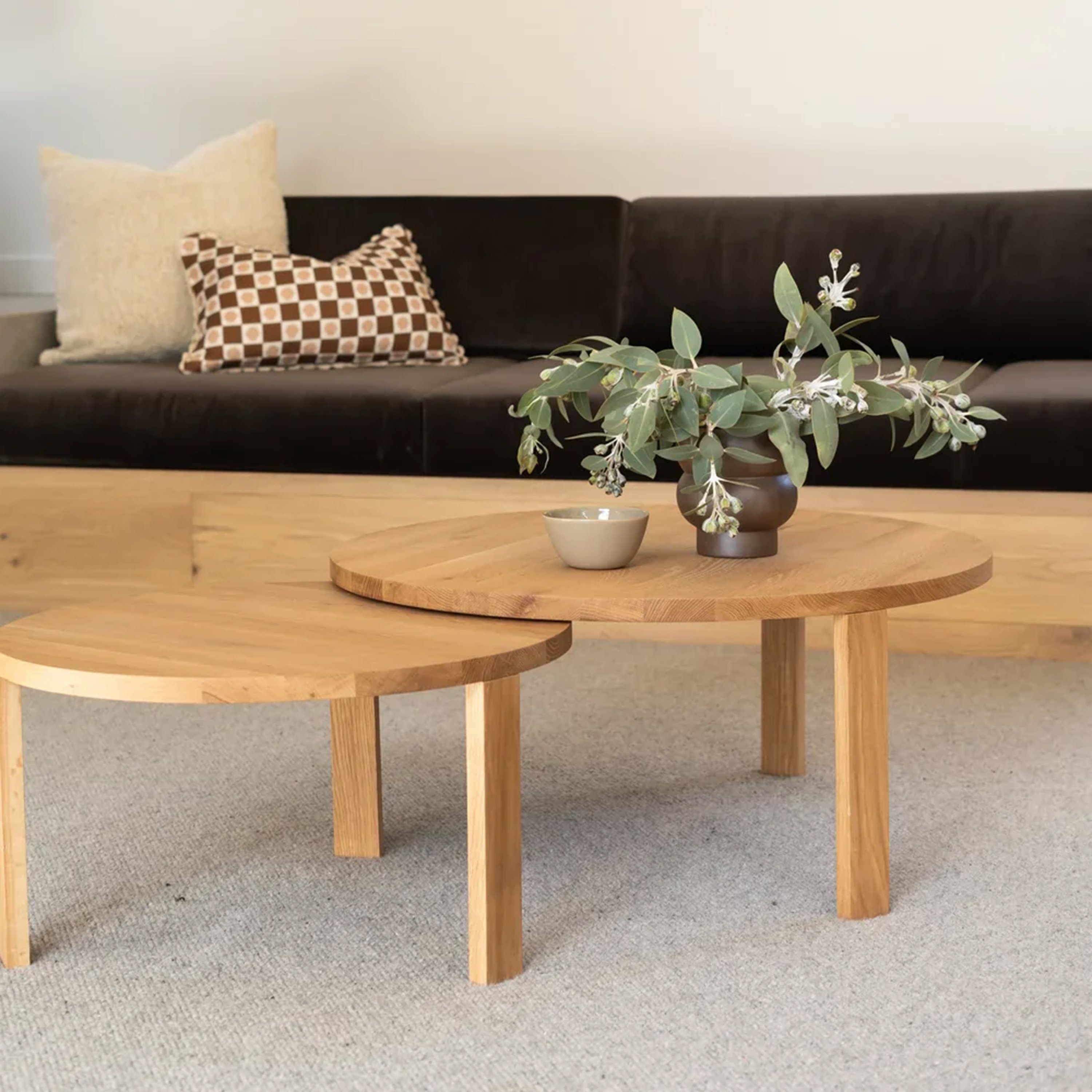  Otoce Double Wooden Coffee Table