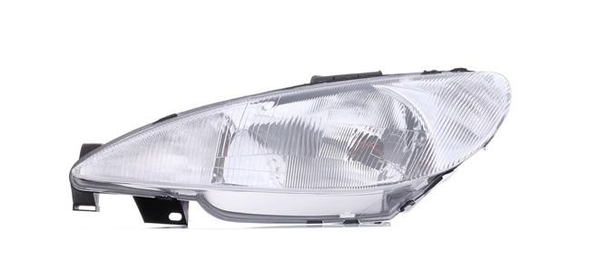 Peugeot 206 Çizgili Ön Far Sol Psa Marka 6204.S7