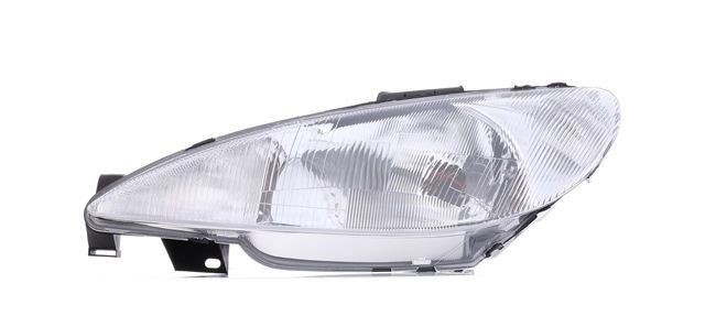 Peugeot 206 Çizgili Ön Far Sol Valeo Marka 6204.S7