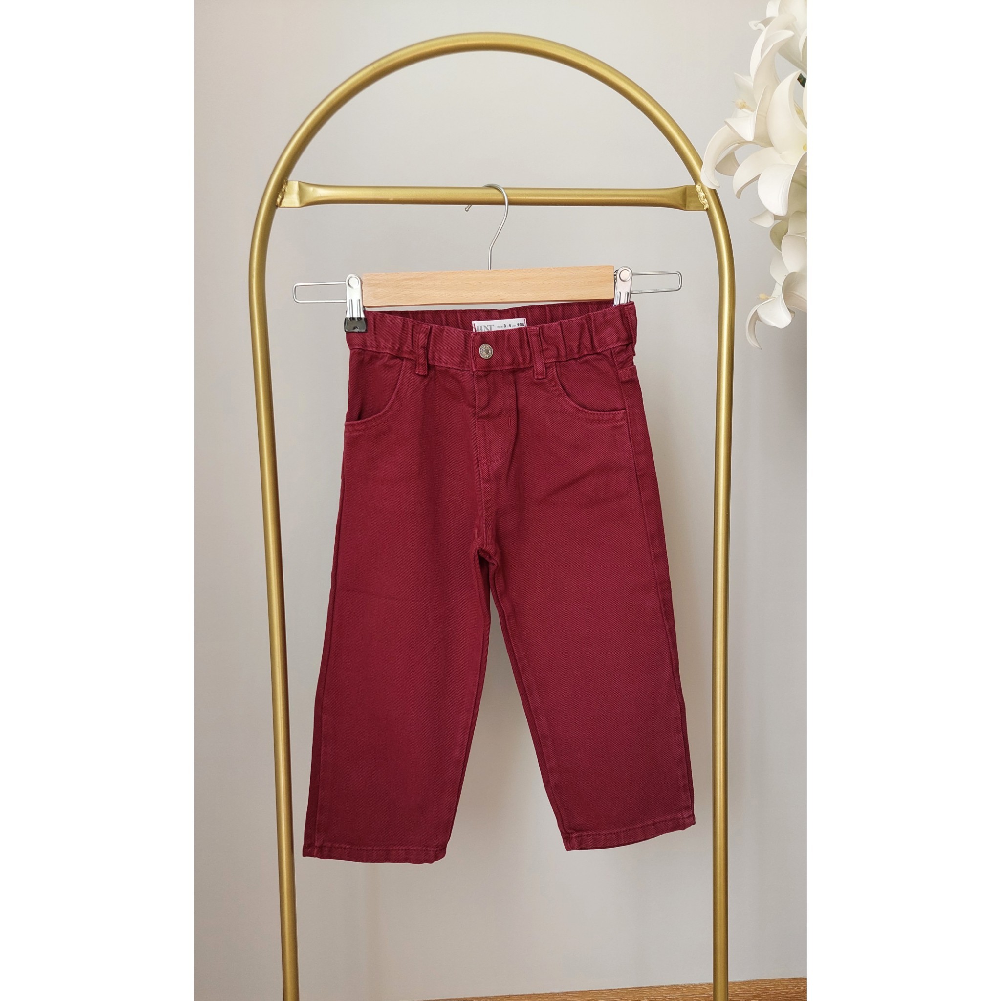 Bordo Renkli,Kot Ceketli Unisex Takım