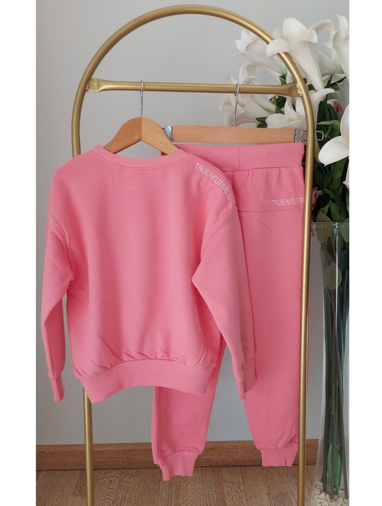 Pembe ,3 İplik, Şardonsuz, Eşofman Takımı