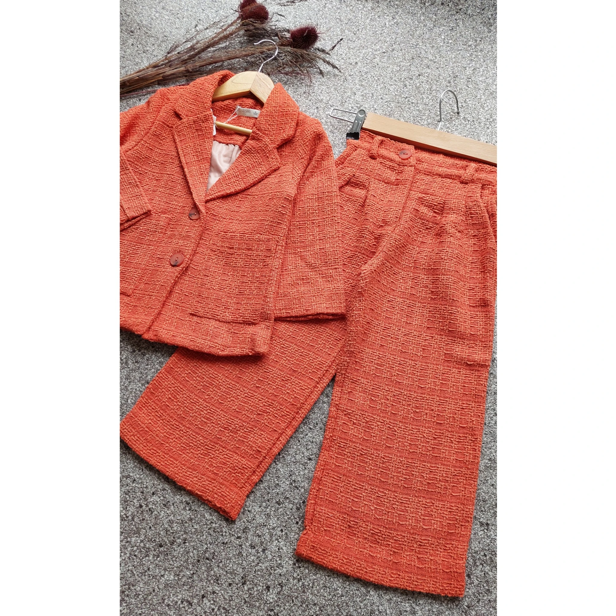 Turuncu ,Kız Çocuk, Ceketli Takım 