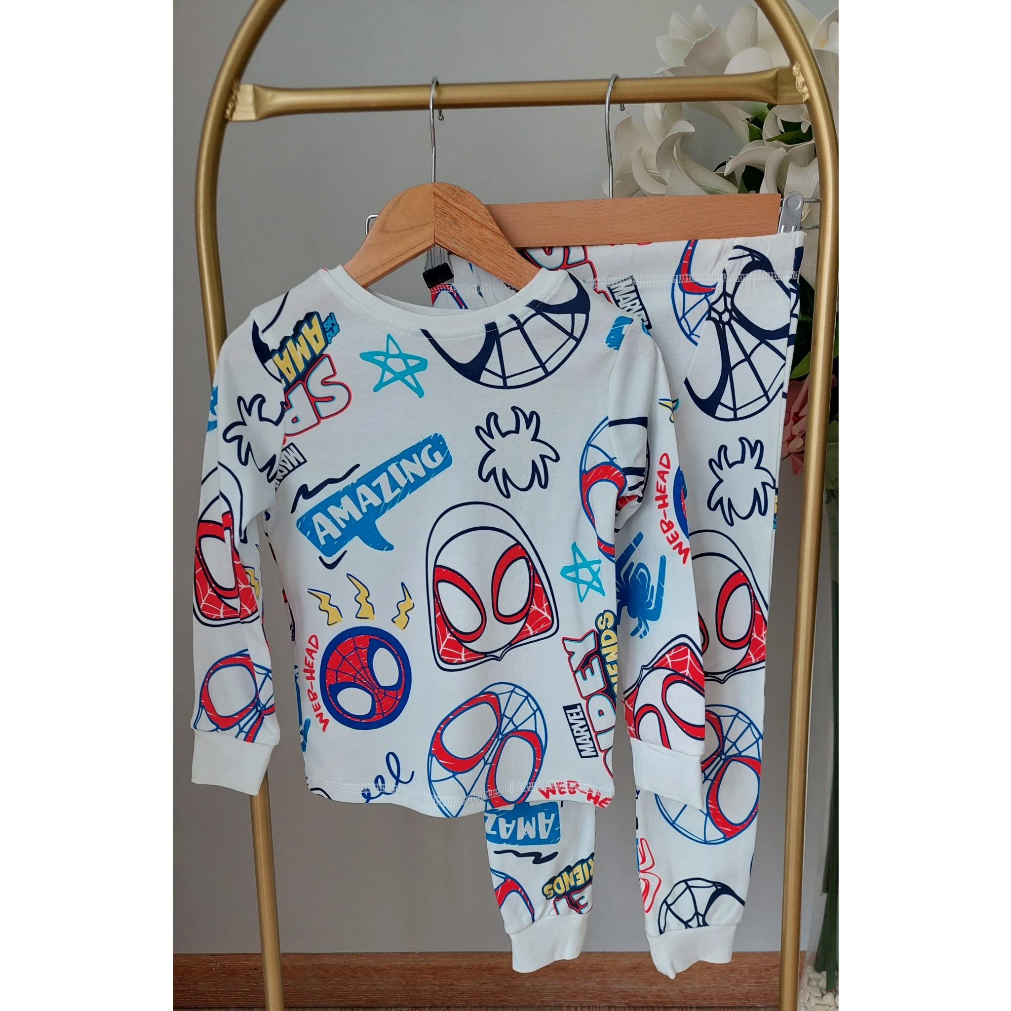 Spiderman Baskılı Pijama Takımı 