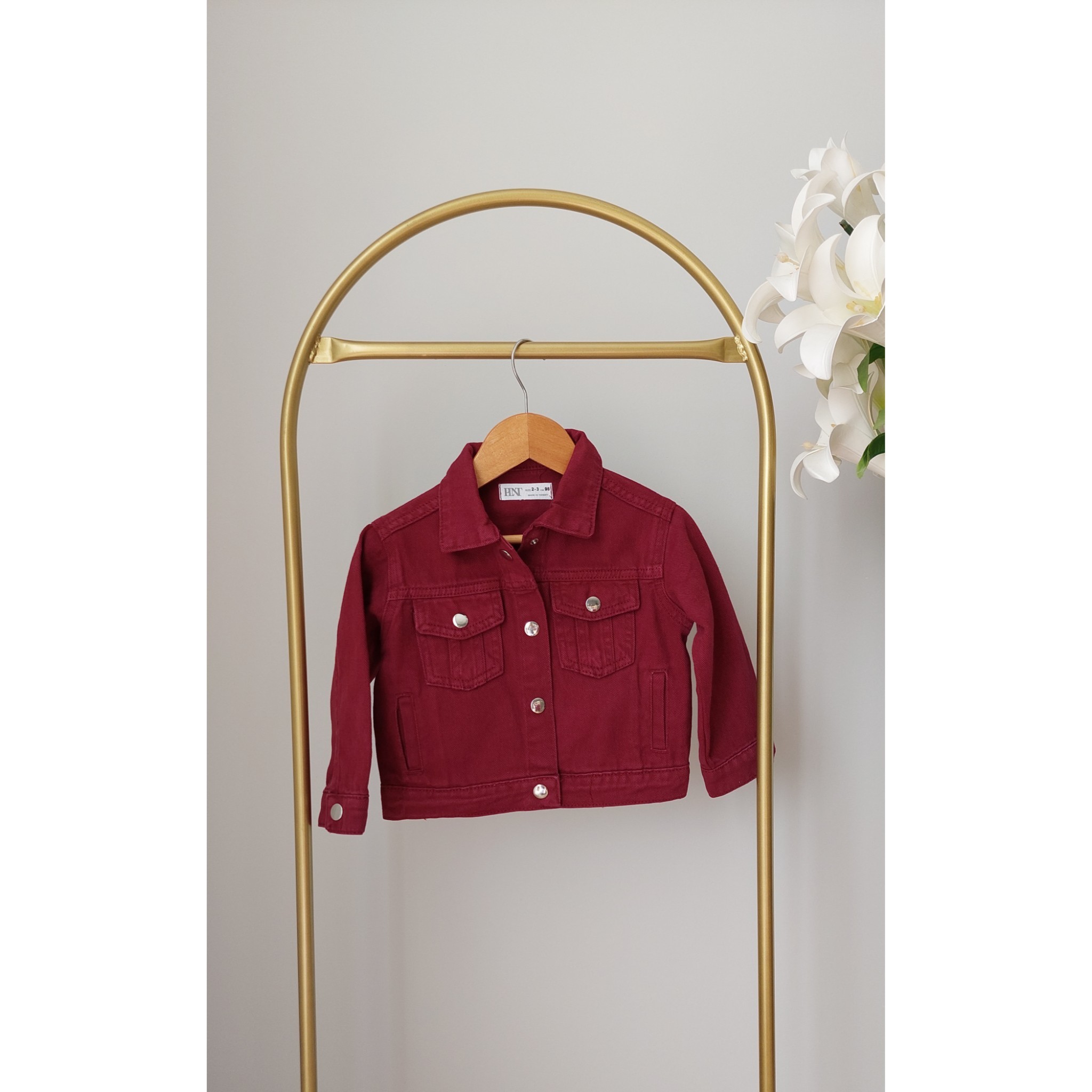 Bordo,Unisex Kot Ceket