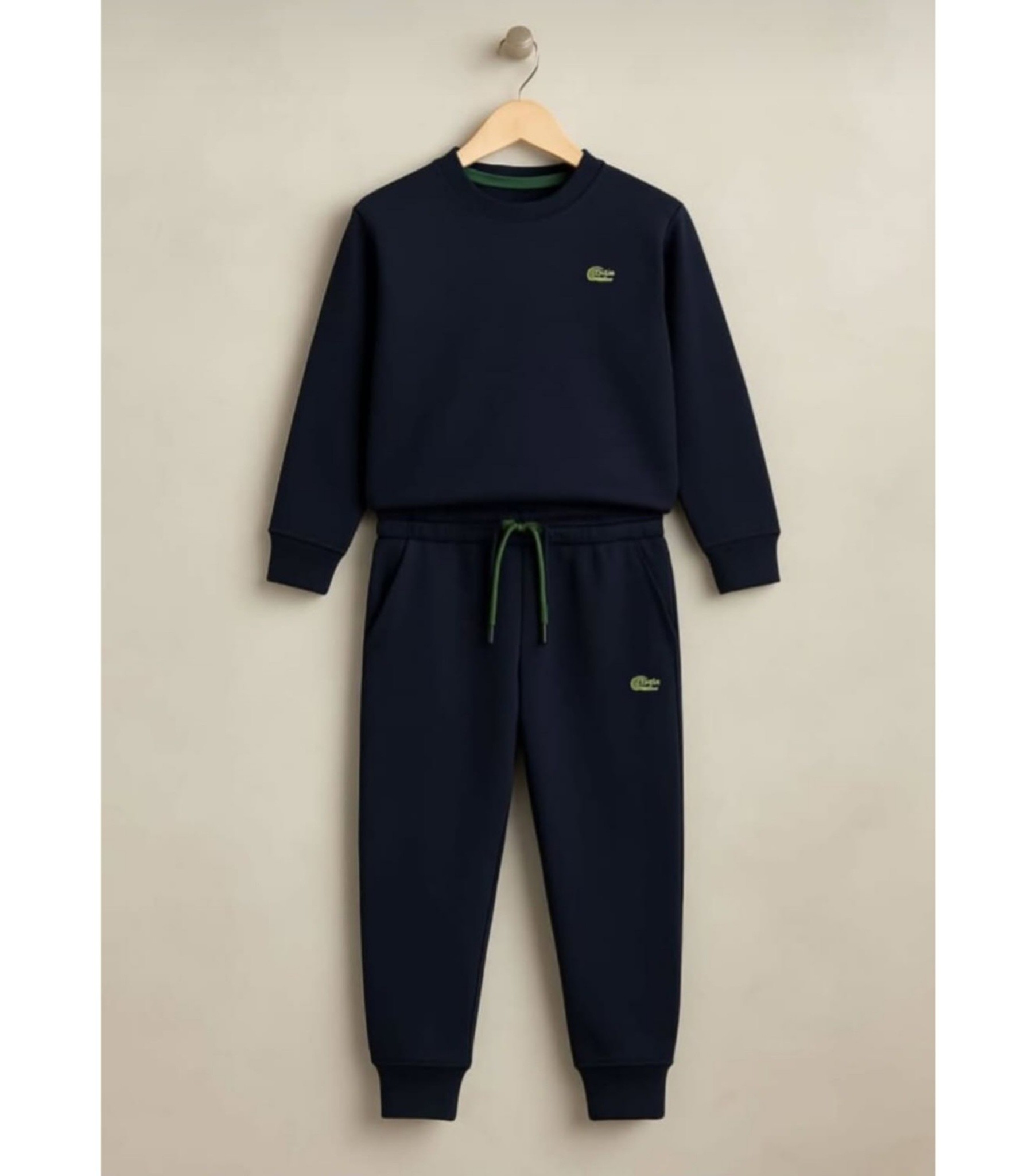 Siyah,3 İplik Şardonsuz,Unisex Eşofman Takımı