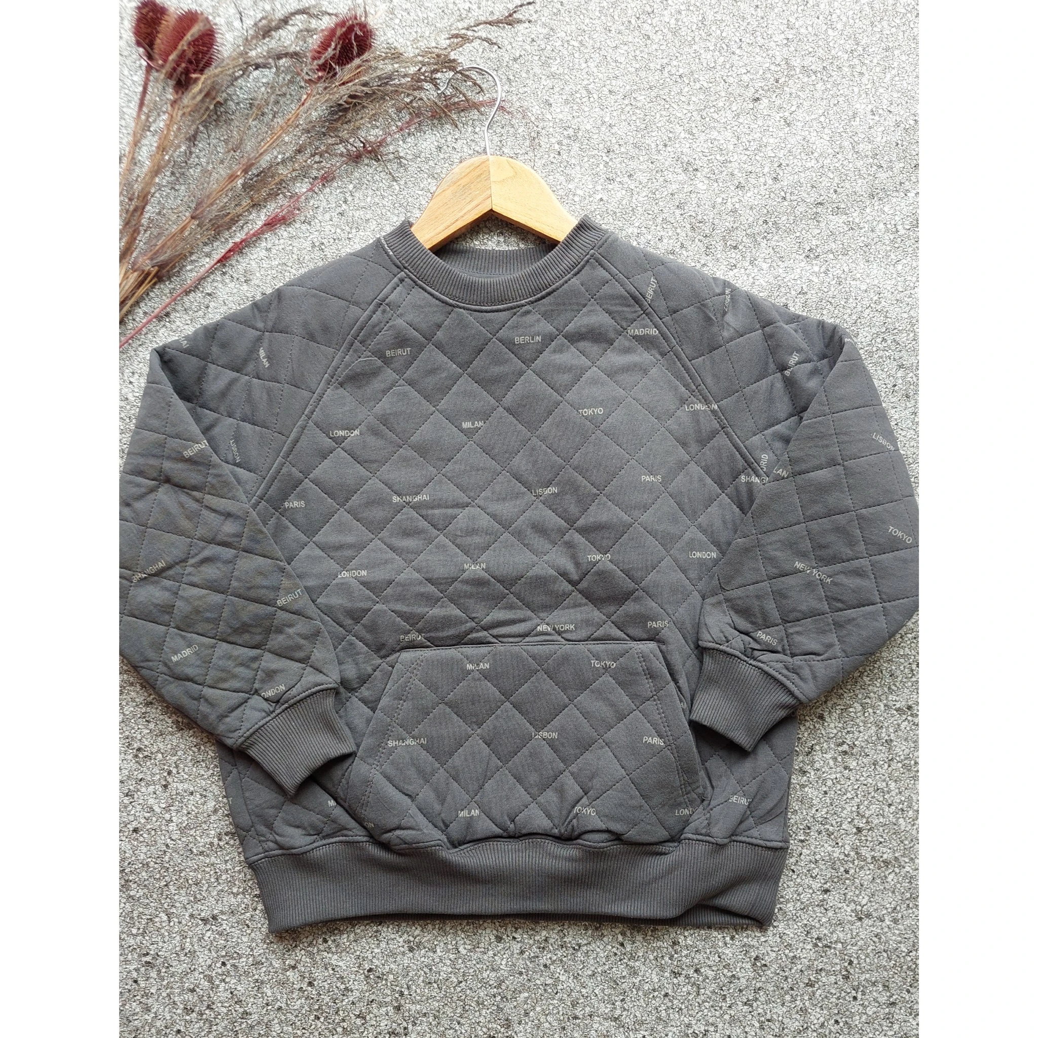 Füme Rengi,Unisex,Cepli Sweatshirt 