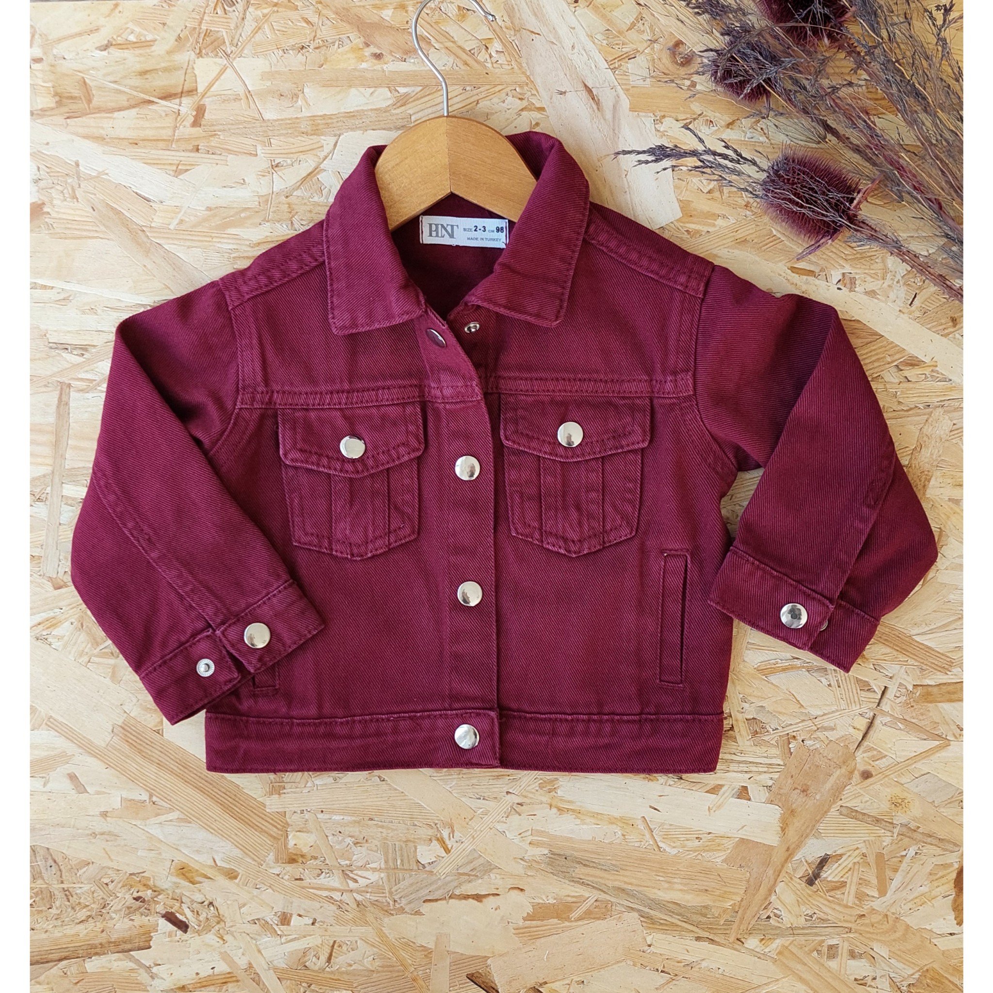 Bordo,Unisex Kot Ceket