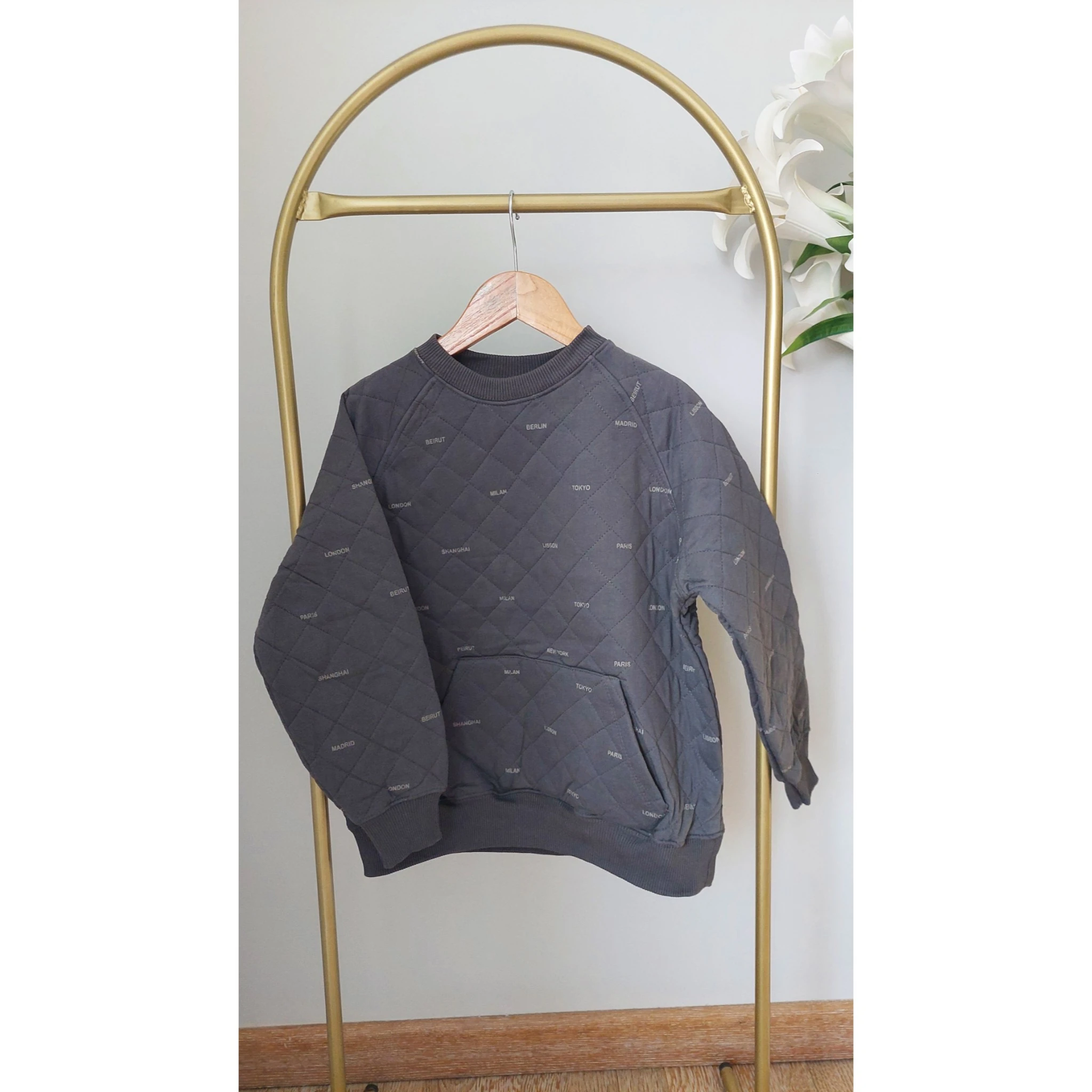 Füme Rengi,Unisex,Cepli Sweatshirt 