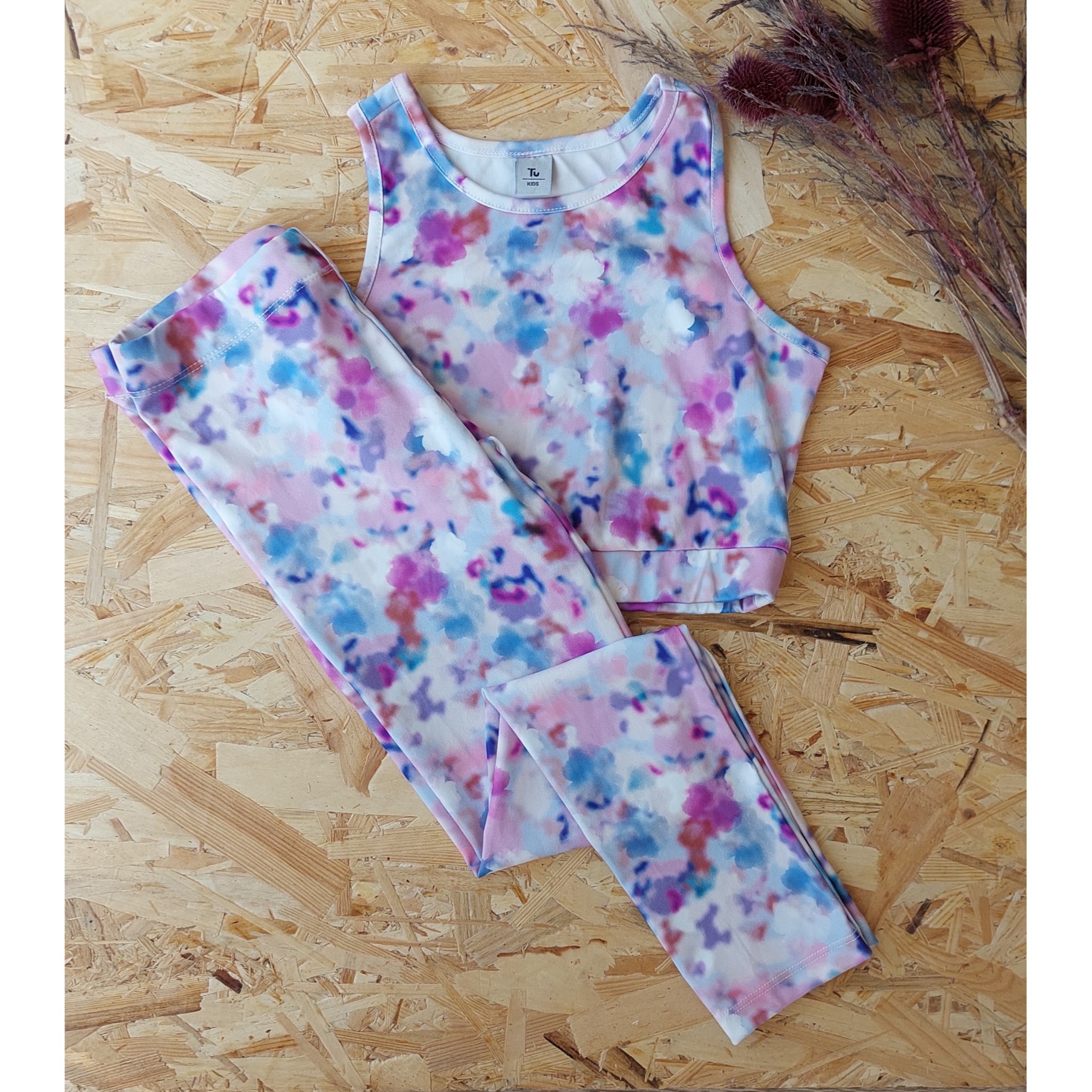 Batik Desen Croplu,Taytlı Takım