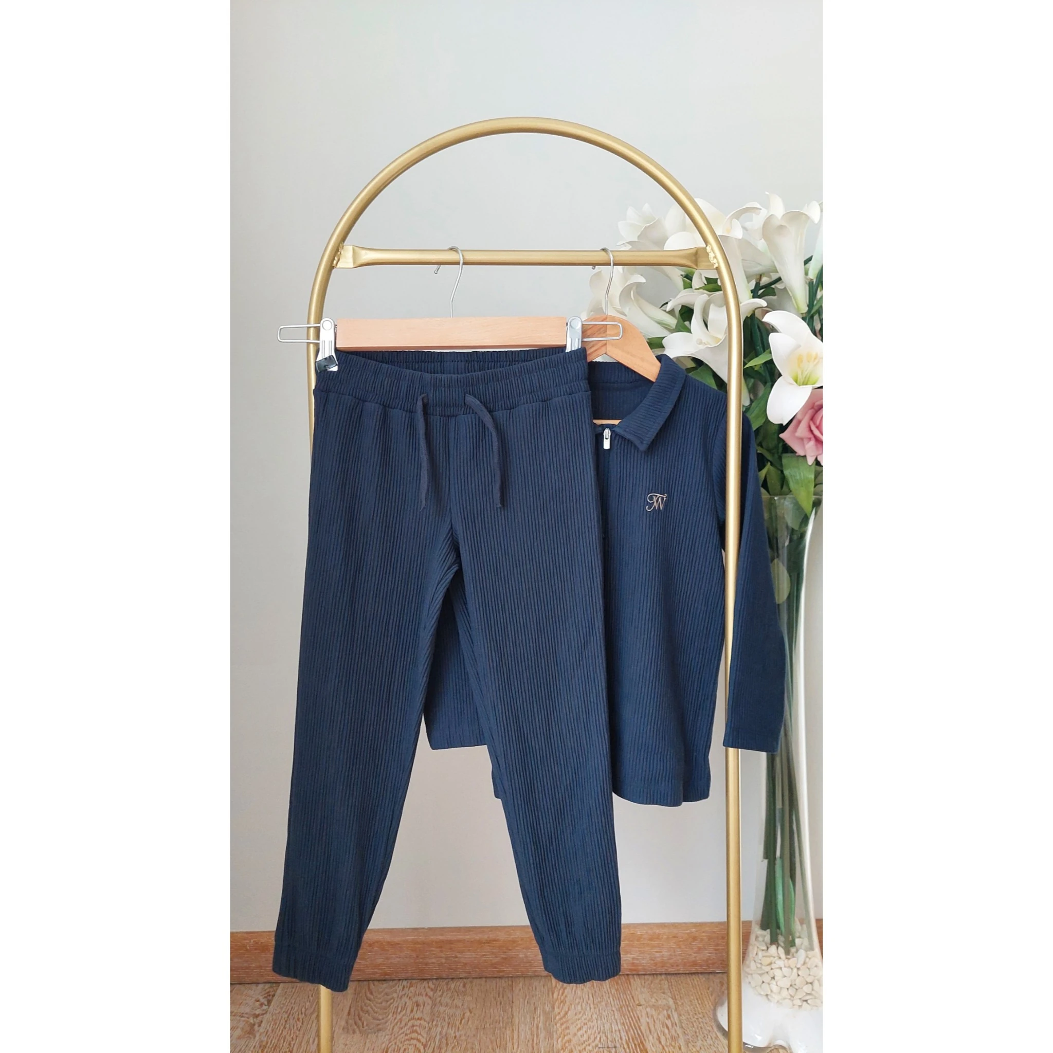 Lacivert Renk,Yarım Fermuarlı Takım