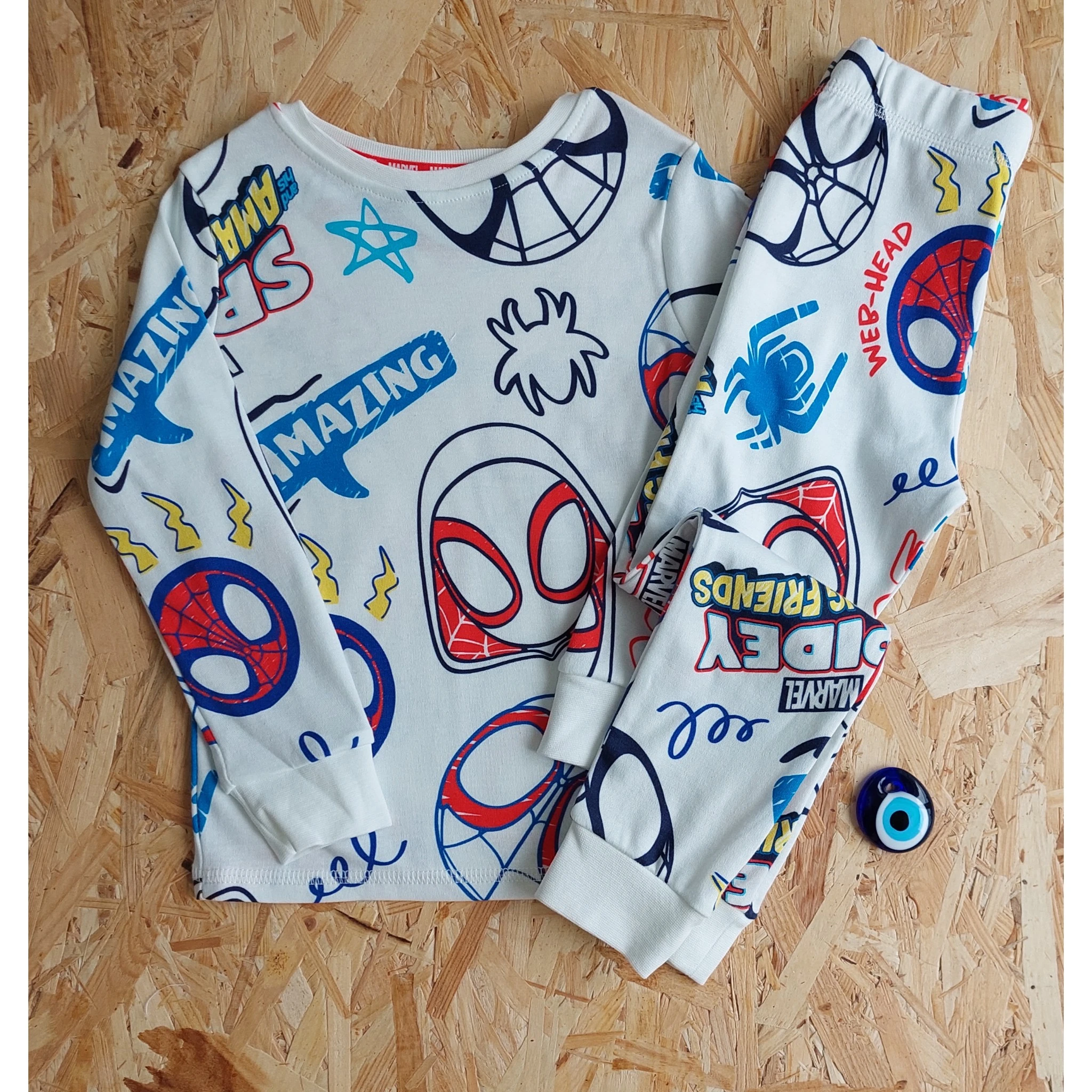 Spiderman Baskılı Pijama Takımı 