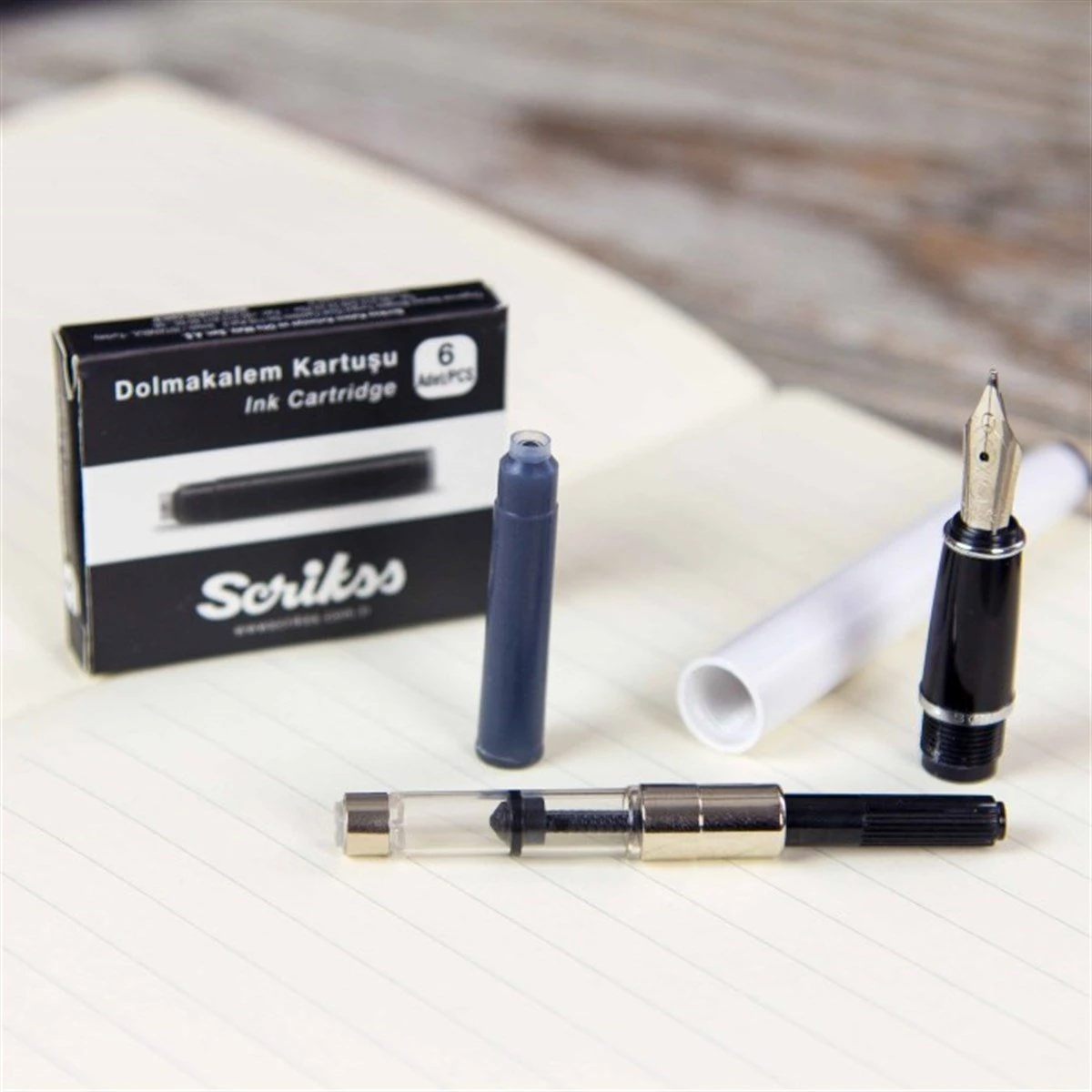 Kişiye Özel Scrikss Şık Kaligrafi Seti Beyaz Renk