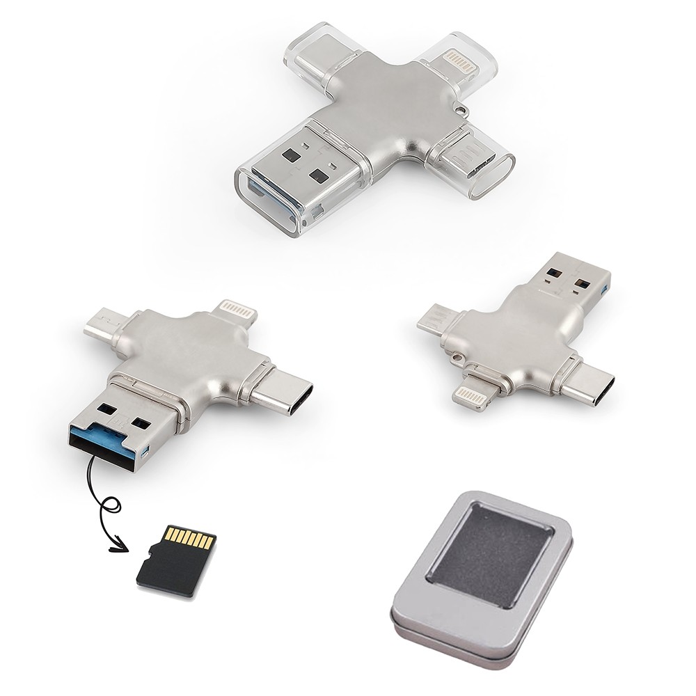 Kişiye Özel 16 GB Metal Teneke Kutulu USB Flash Bellek - Çoklu