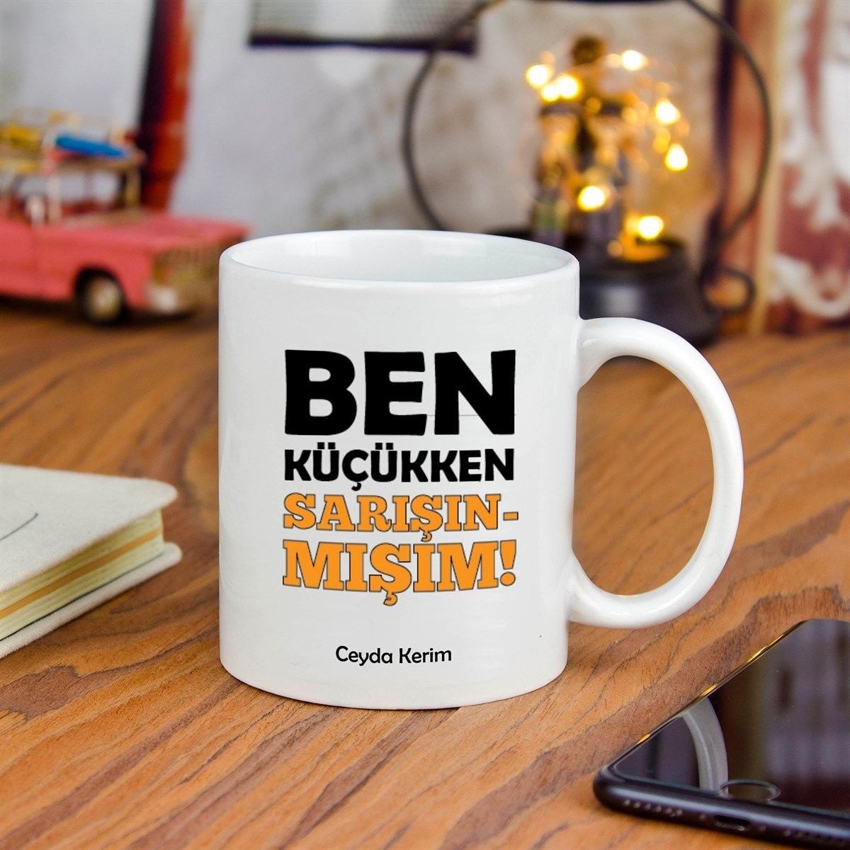 Kişiye Özel Seramik Kupa Bardak - Ben Küçükken