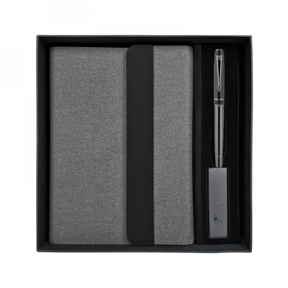Kişiye Özel Luxury Powerbank Organizer Hediyelik Kutulu Set