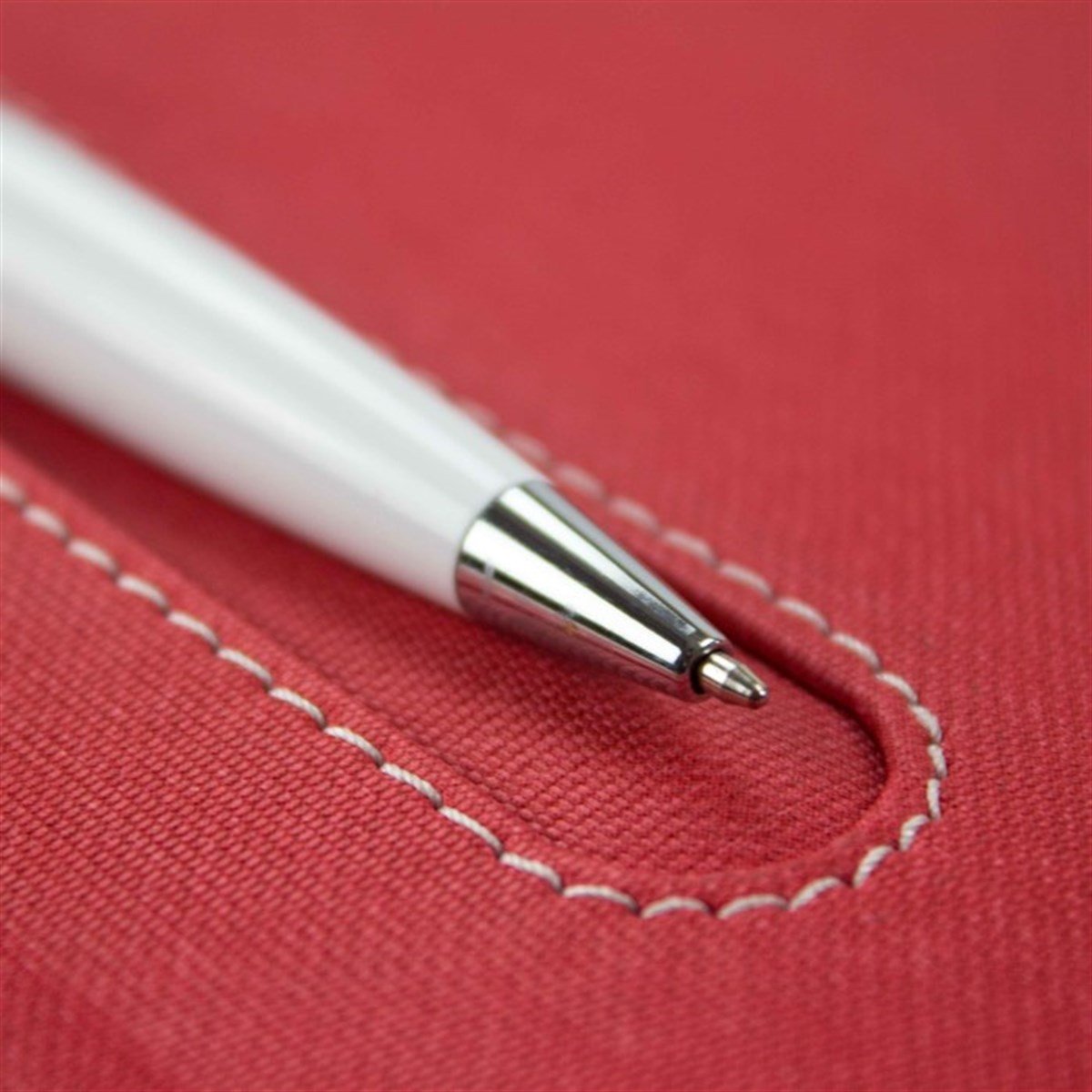 Kişiye Özel Kumaş Desenli Defter ve Tükenmez Kalem Seti