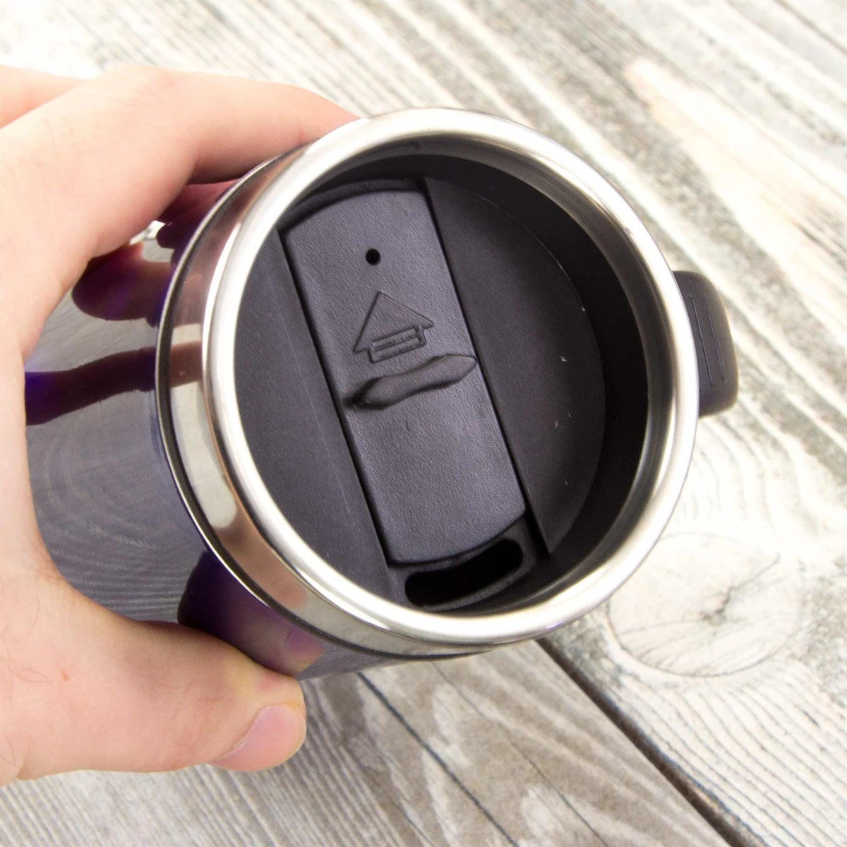 Kişiye Özel Kulplu Çelik Termos Bardak 240 ml - Babam