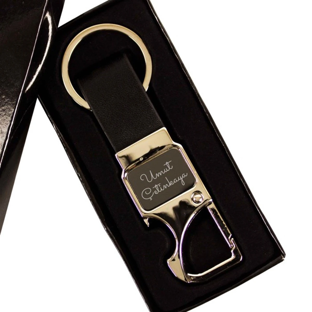 Kişiye Özel Baskılı Klipsli Askılıklı Metal Anahtarlık