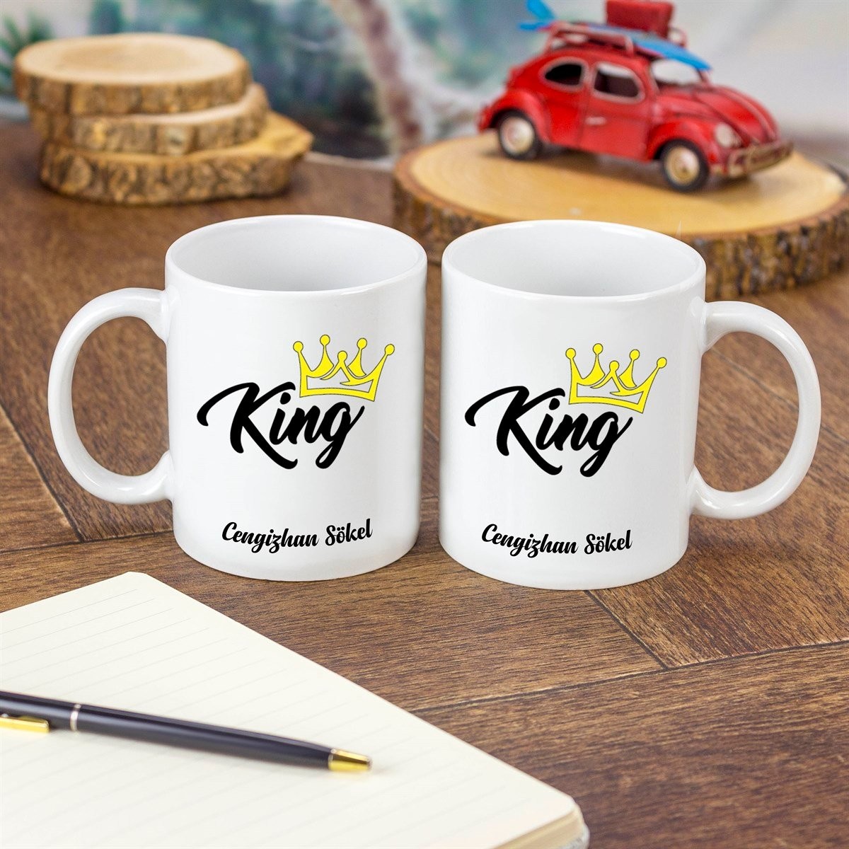 Kişiye Özel King - Kral Temalı Seramik Kupa Bardak
