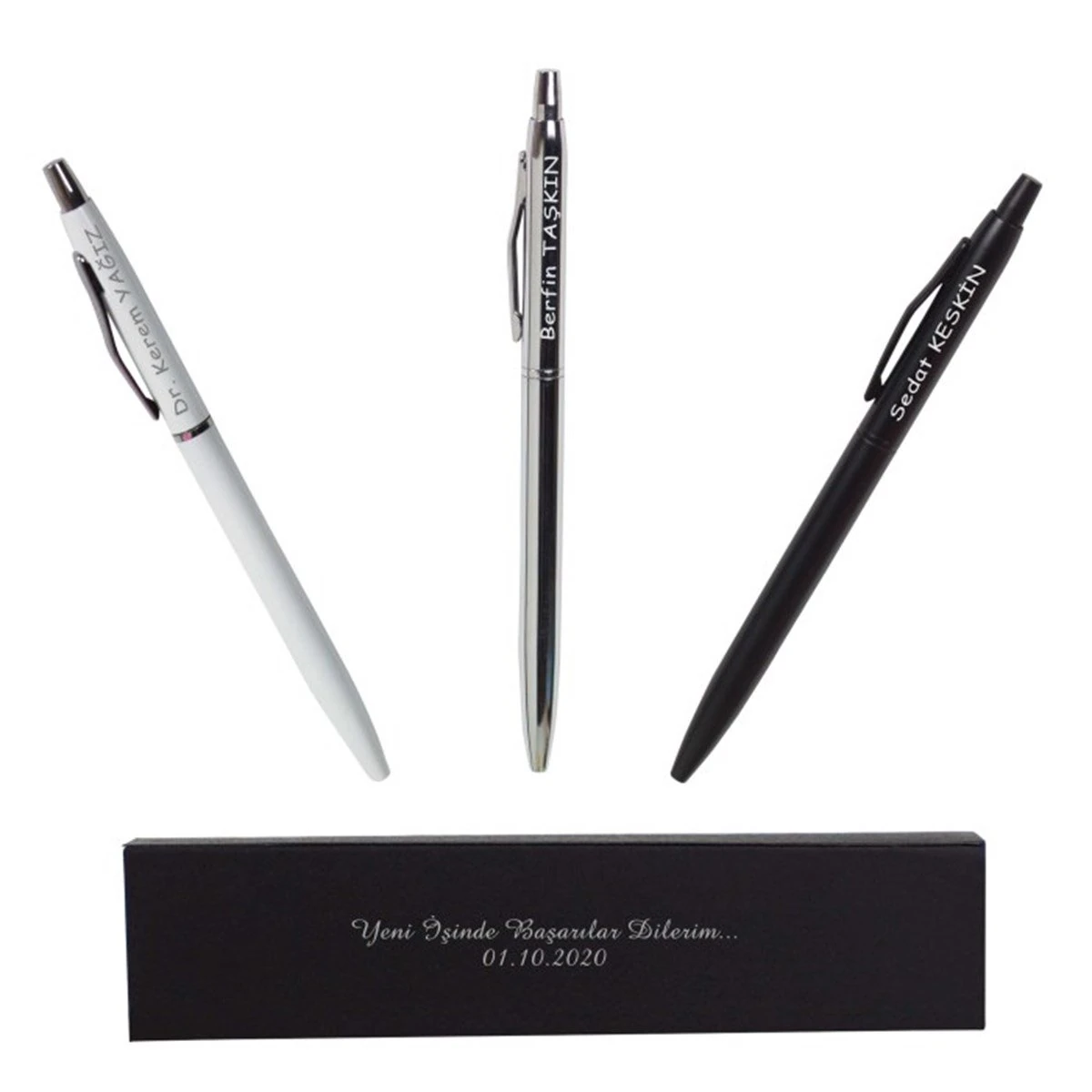 Kişiye Özel Lüks Kutulu Metal Tükenmez Kalem M2
