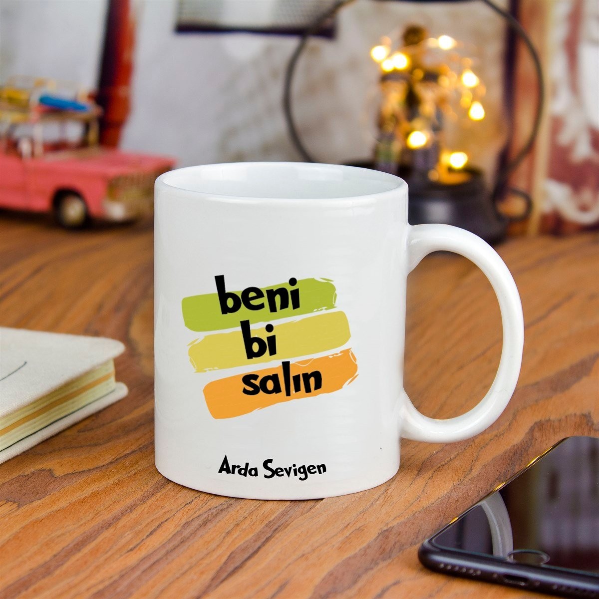 Kişiye Özel Beni Bi Salın Temalı Seramik Kupa Bardak