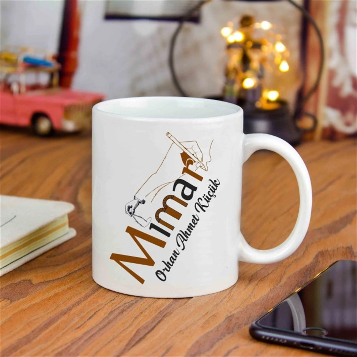 Kişiye Özel Mimar Temalı Seramik Kupa Bardak