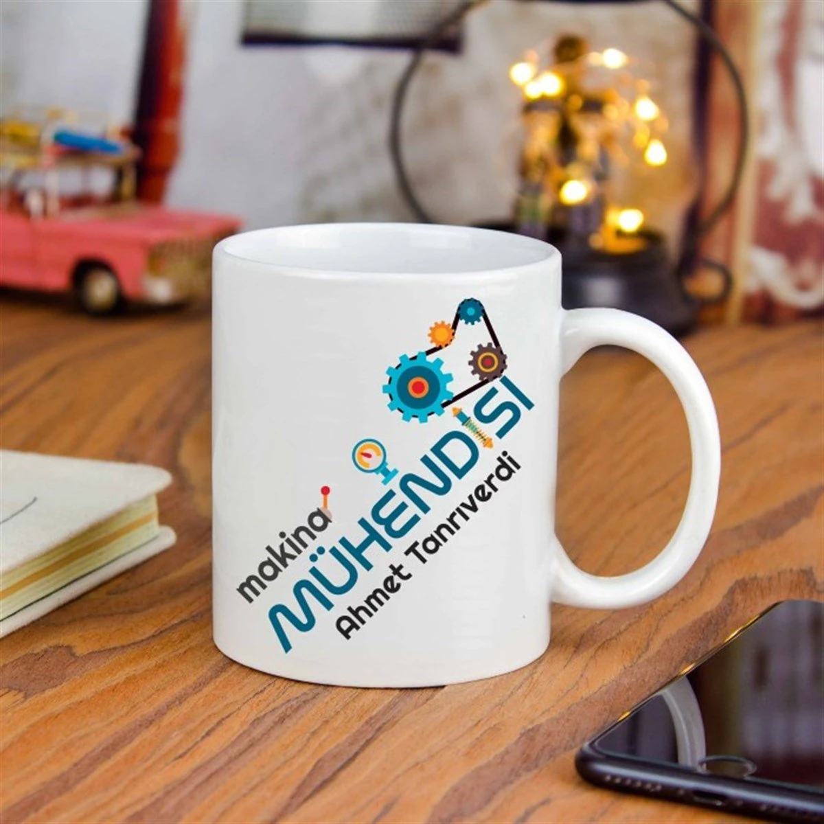 Kişiye Özel Makina Mühendisi Temalı Seramik Kupa Bardak