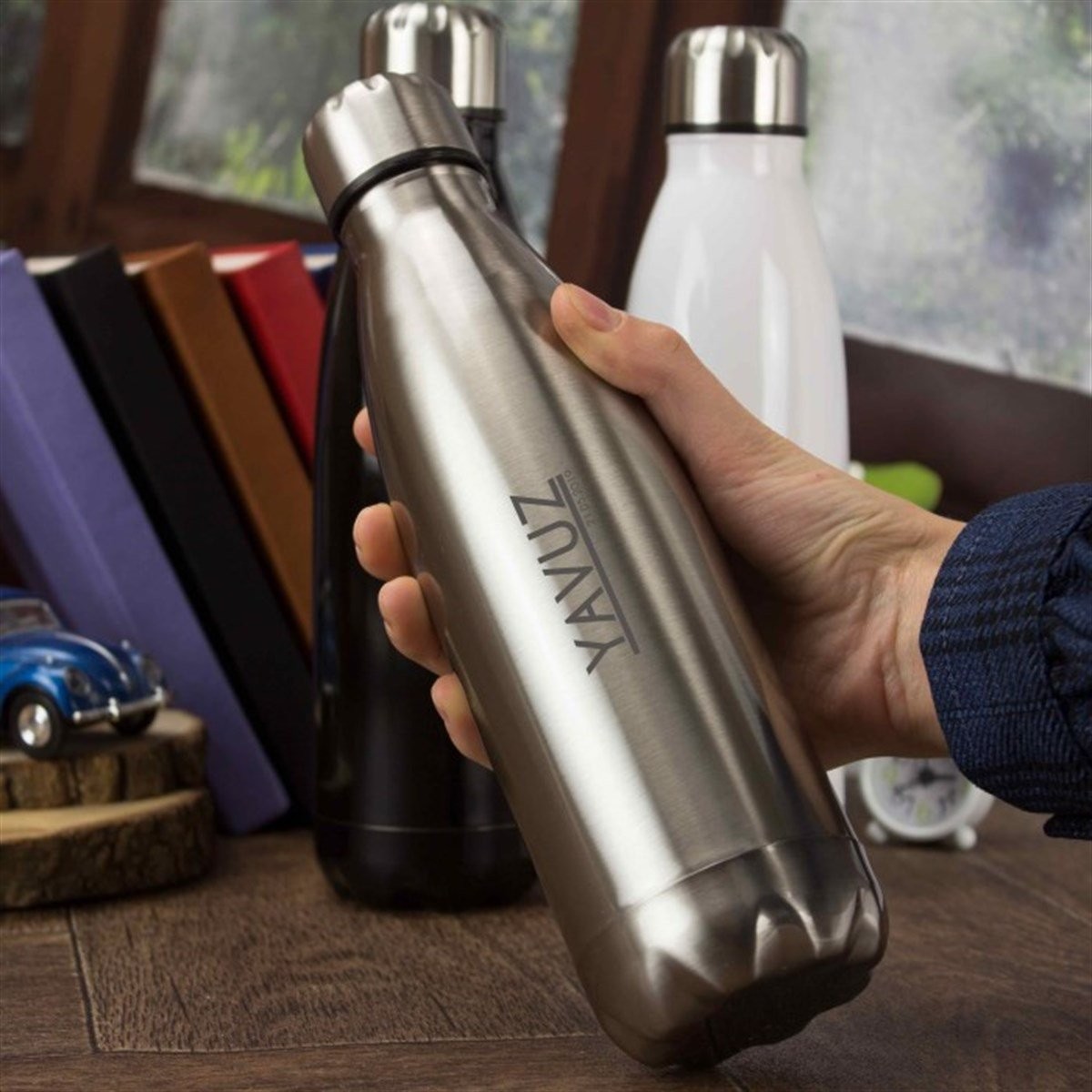 Kişiye Özel Şişe Tasarımlı Çelik Termos - 500 ml