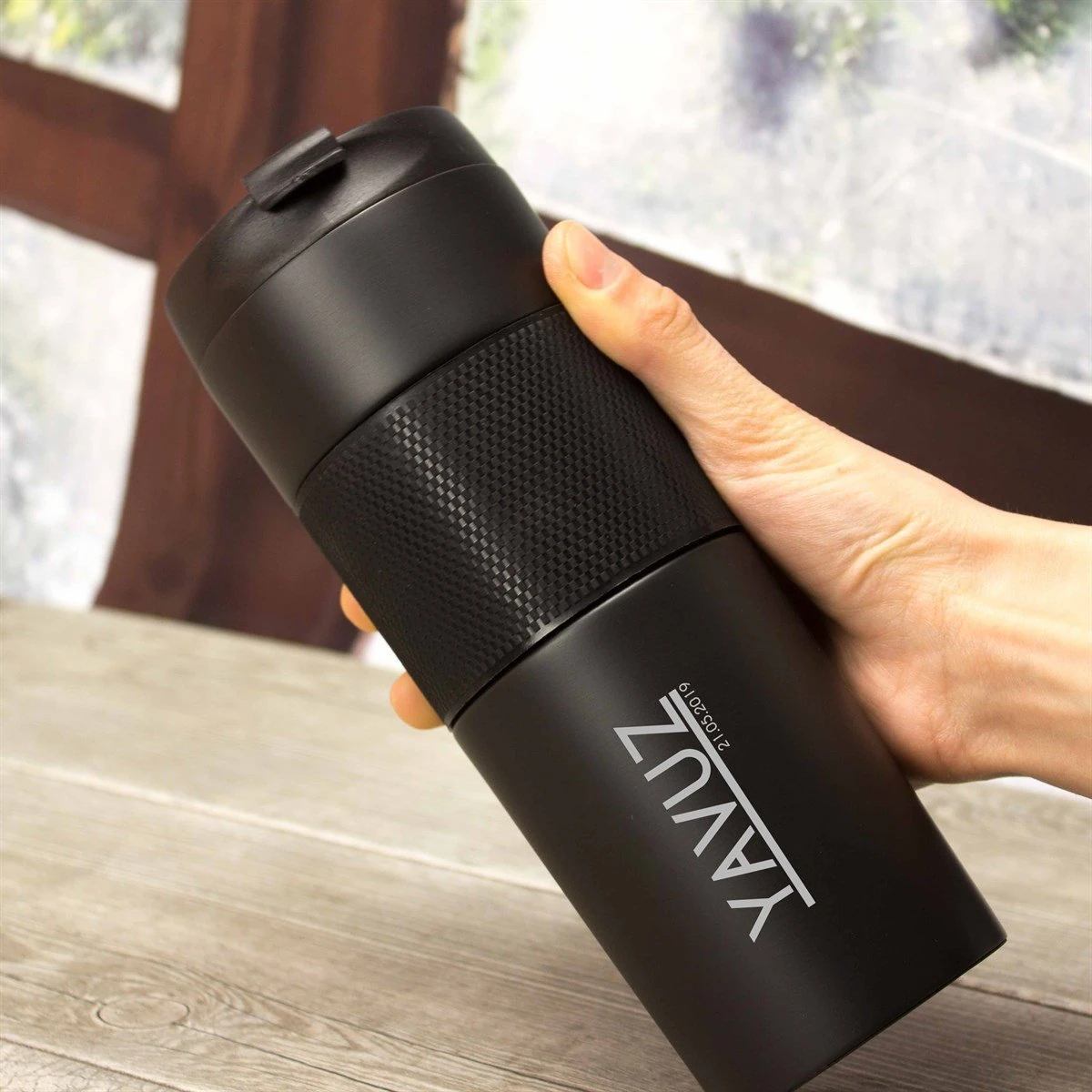 Kişiye Özel French Press Çelik Termos 450 ml