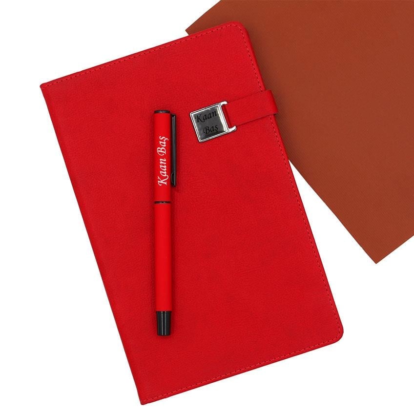 Kişiye Özel Exlucive Özel Kutuda Defter ve Roller Kalem Seti