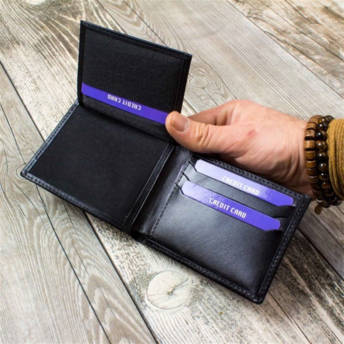 Kişiye Özel Deri Cüzdan ve Kemer Seti Tasarım Kutulu