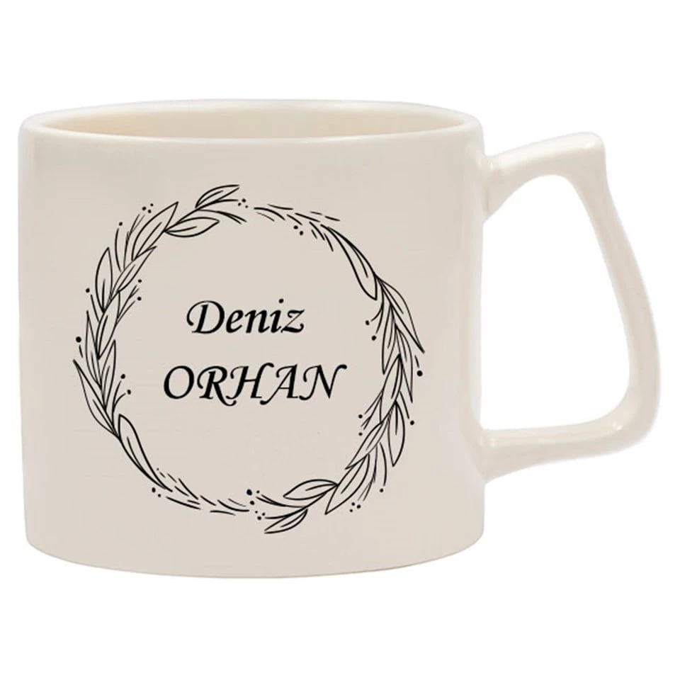 Kişiye Özel Hediye Kutulu Pembe Çiçek Çerçeveli Defter Cam Matara Kolonya ve Kalem