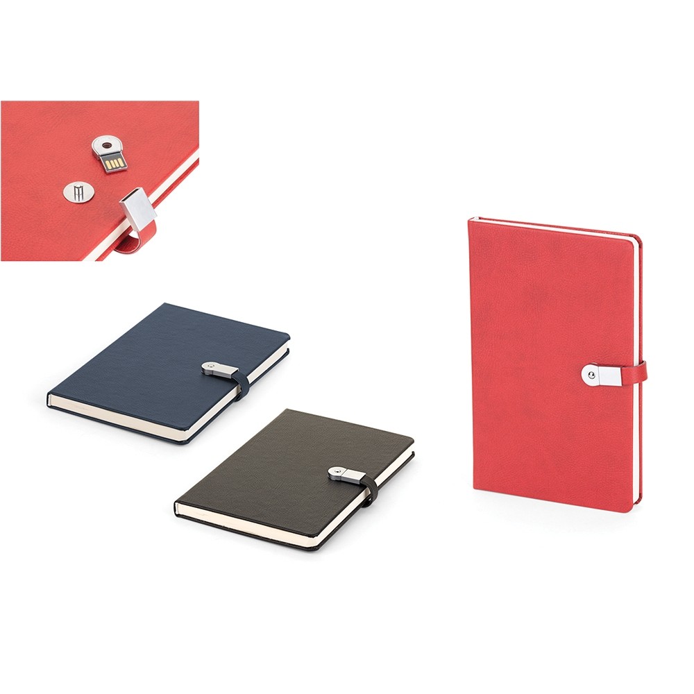 Kişiye ve Firmalara Özel Termo Deri Kapaklı 16 GB USB Bellekli Defter