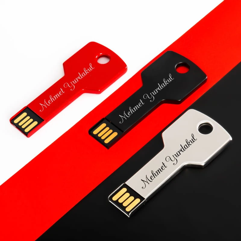 Kişiye Özel Anahtar Tasarımlı 16 Gb Metal Usb Bellek
