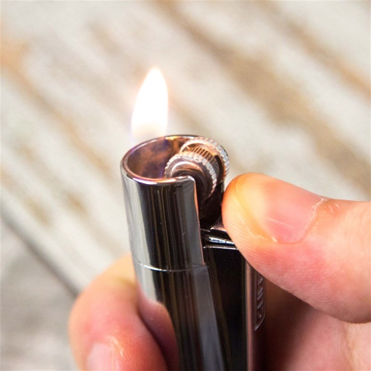 Kişiye Özel Clipper Marka Metal Çakmak Parlak Metalik