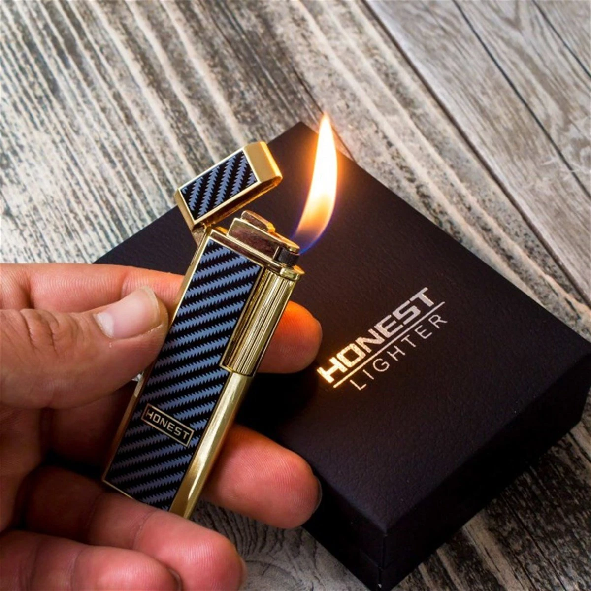 Honest Markalı Kişiye Özel Metal Exclusive Çakmak​ - Lüks