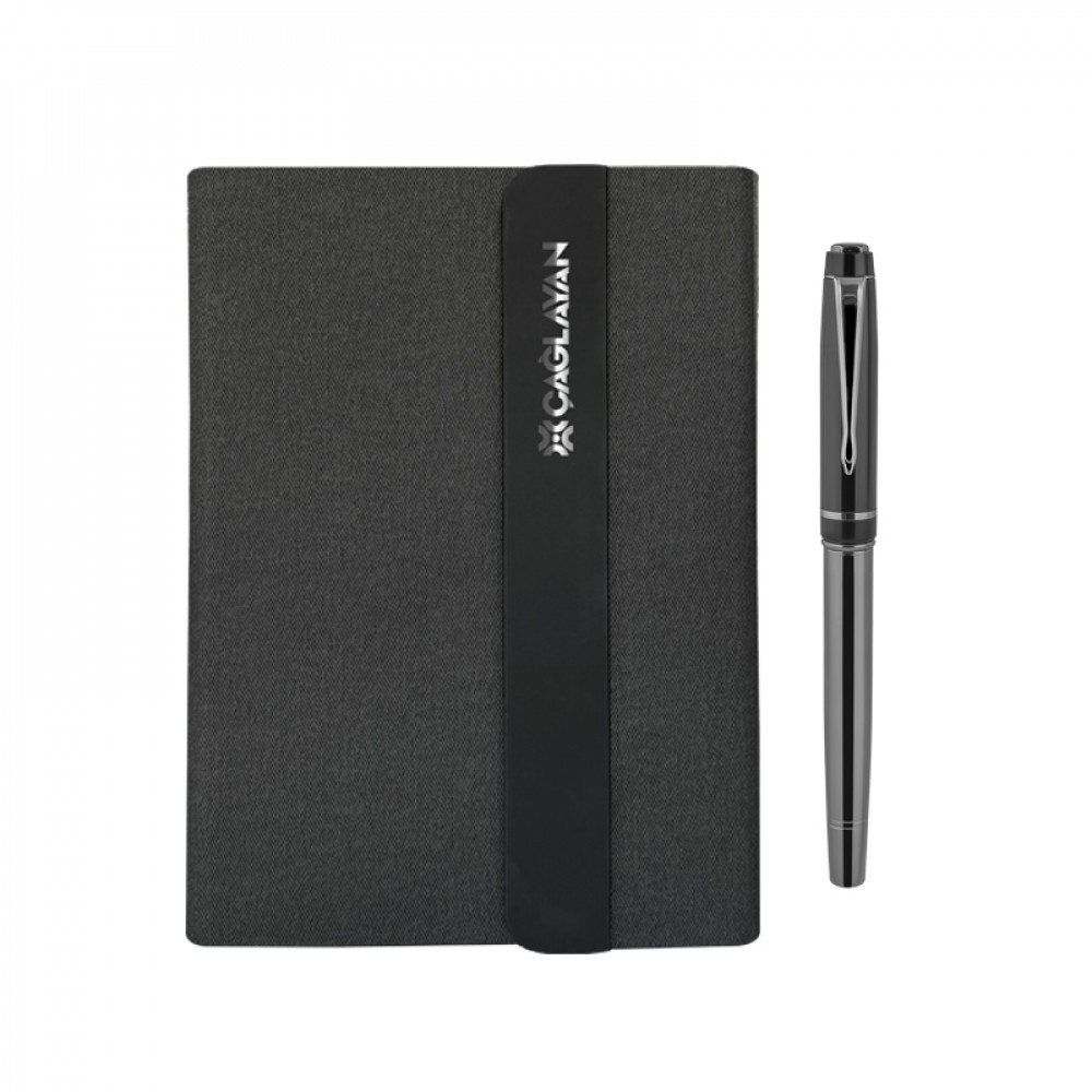 Kişiye Özel Luxury Powerbank Organizer Hediyelik Kutulu Set