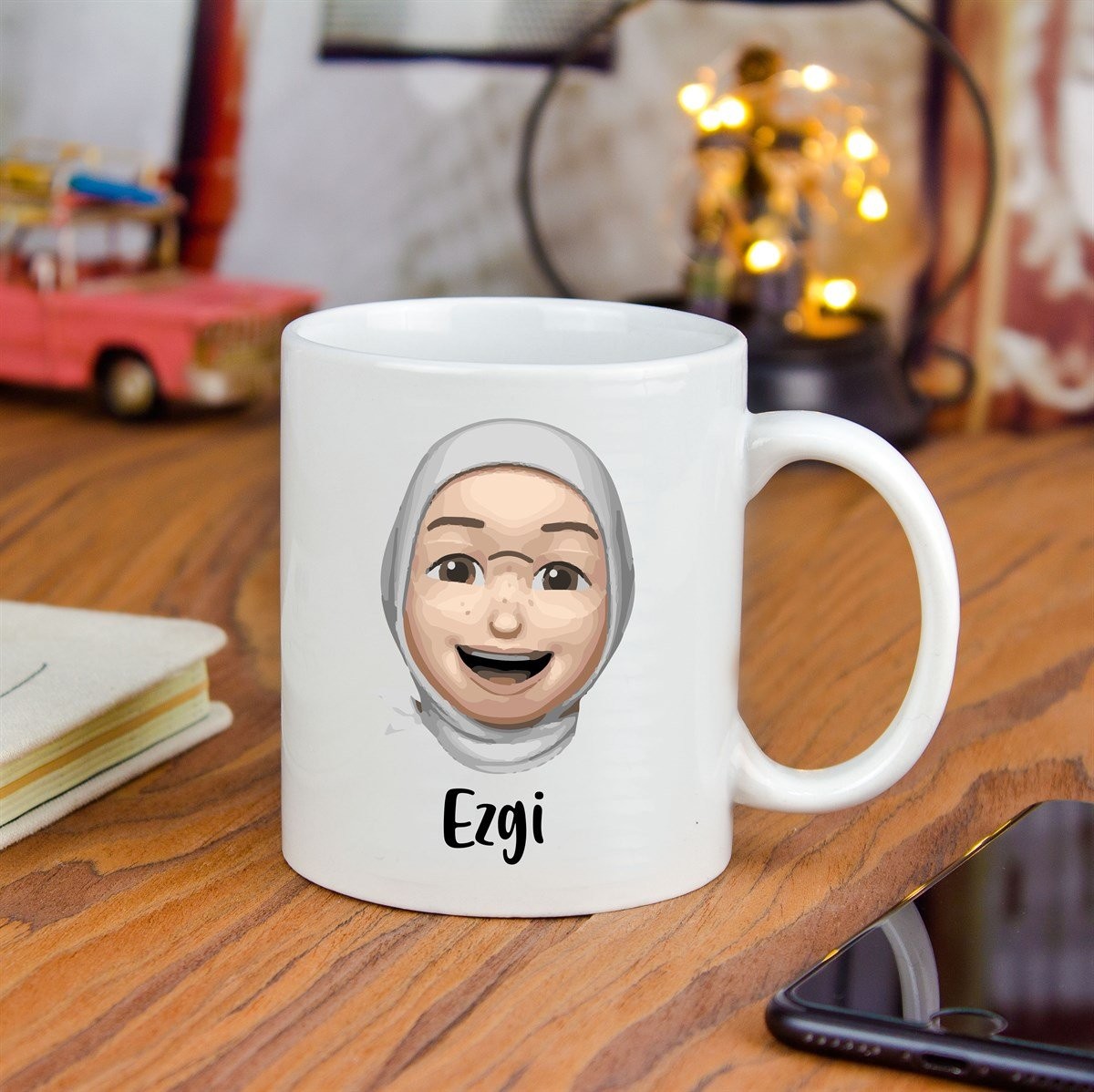 Kişiye Özel Bitmoji Baskılı Seramik Kupa Bardak M2