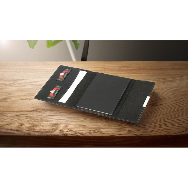 Kişiye Özel Deri Kılıflı Çantalı Gri Organizer Defter - Değiştirilebilir İç