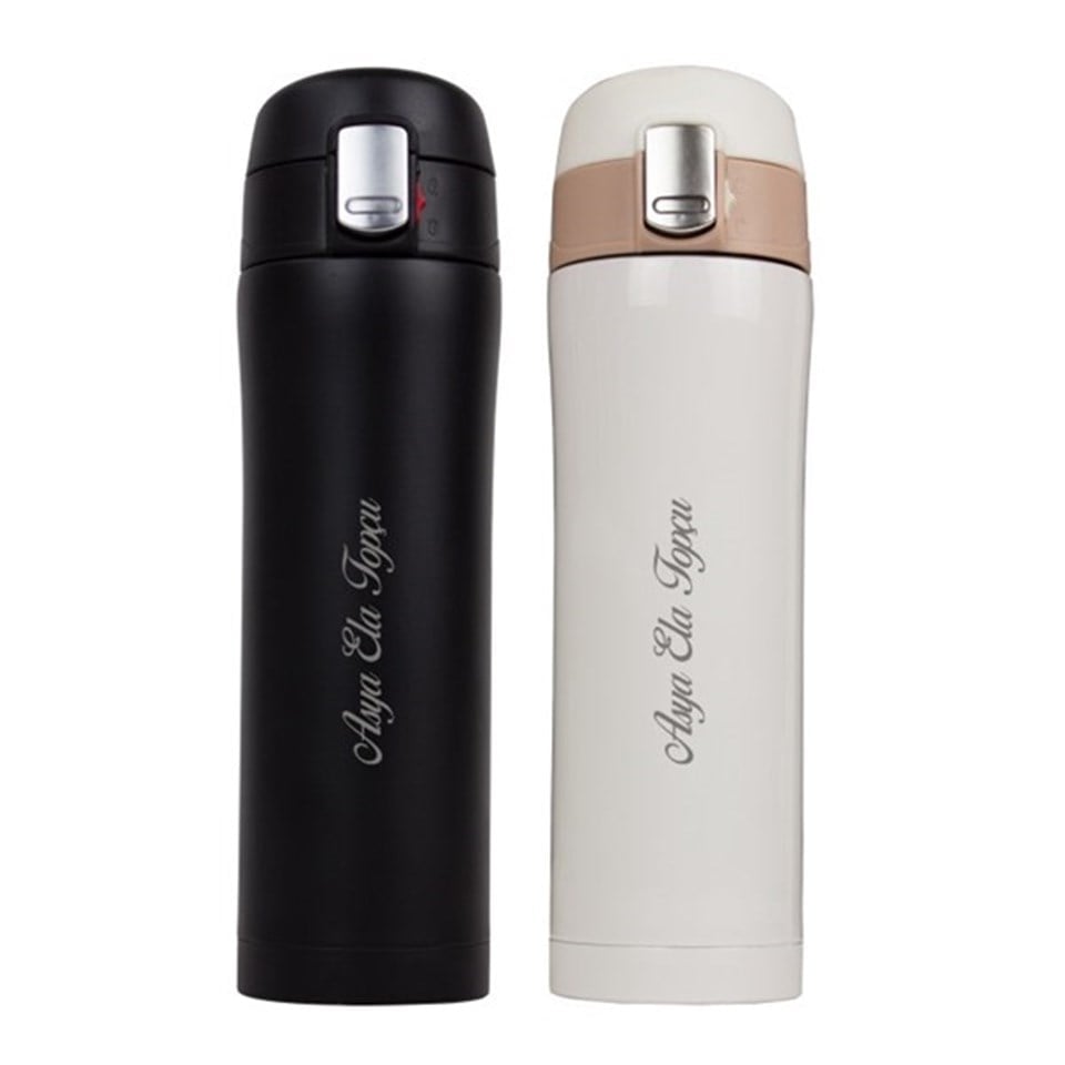 Kişiye Özel Lüks Çelik Termos 450 ML