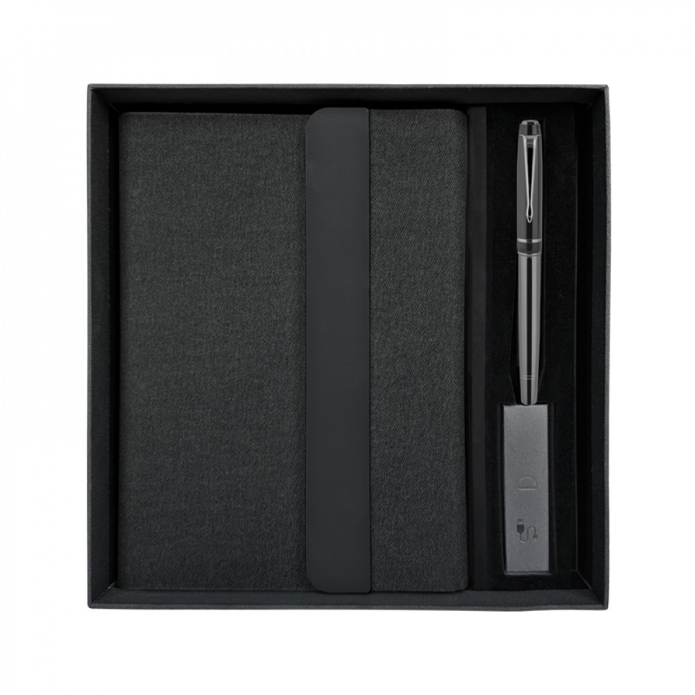 Kişiye Özel Luxury Powerbank Organizer Hediyelik Kutulu Set