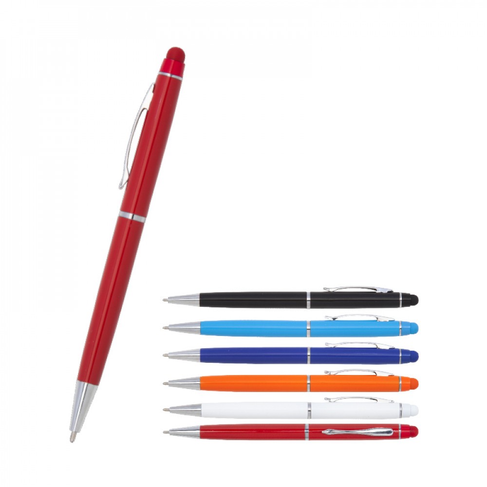 Dokunmatikli Metal Tükenmez Touchpen Kalem