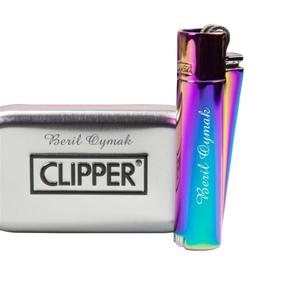 Kişiye Özel Clipper Marka Metal Çakmak Hologram