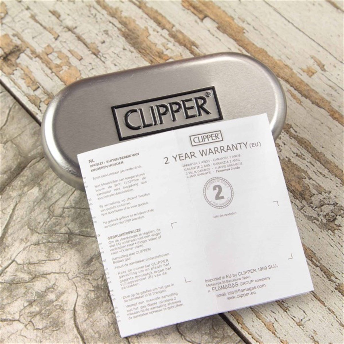 Kişiye Özel Clipper Marka Metal Çakmak Parlak Metalik