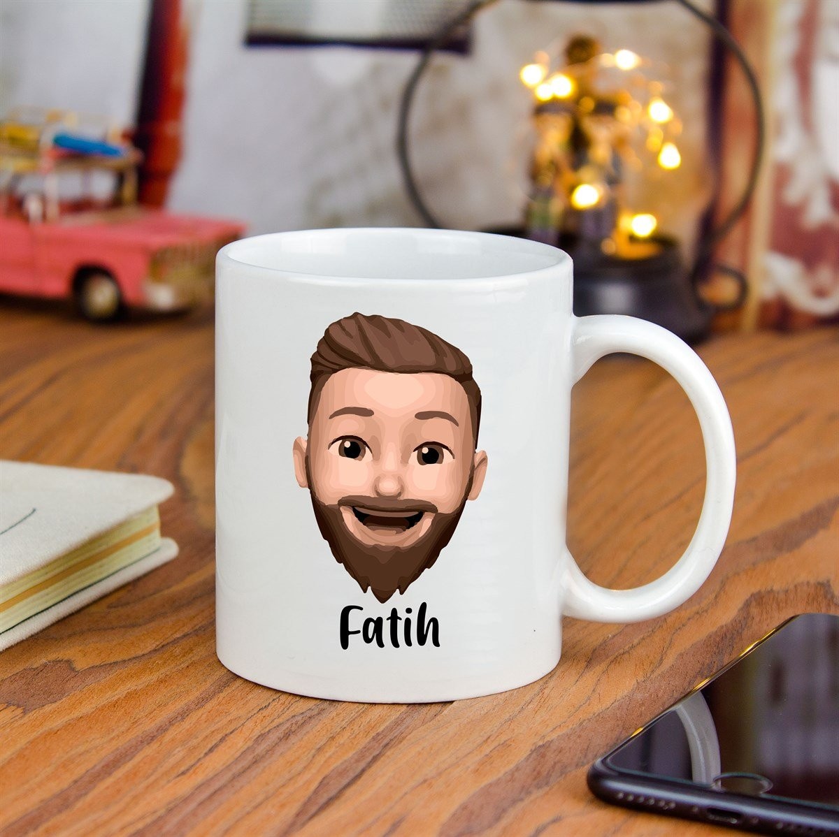 Kişiye Özel Bitmoji Baskılı Seramik Kupa Bardak M1