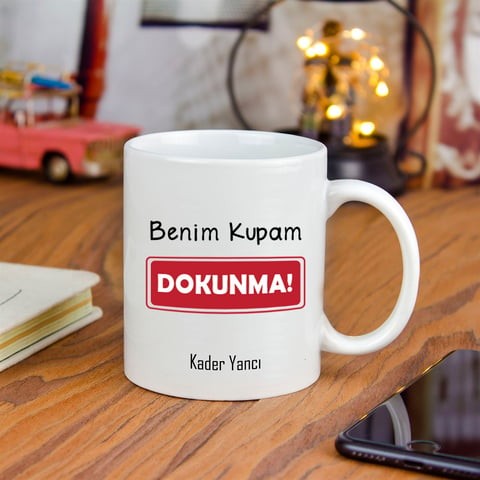 Kişiye Özel Seramik Kupa Bardak - Benim Kupam Dokunma