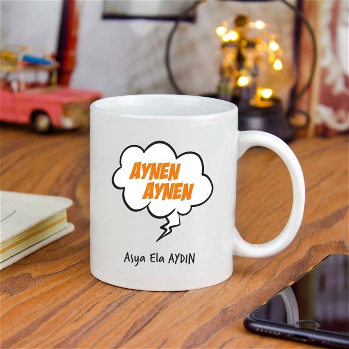Kişiye Özel Tasarımlı Kupa Bardak - Aynen Aynen