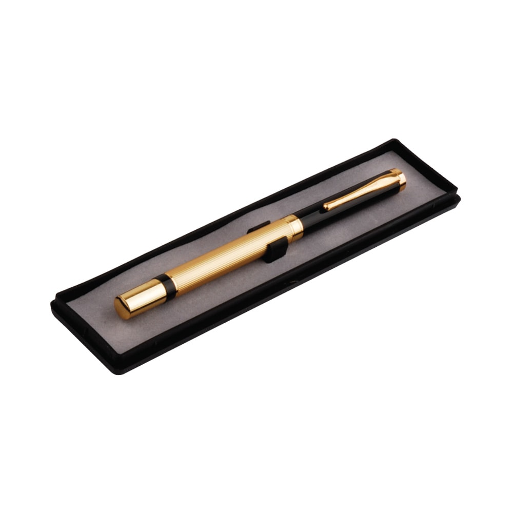 Kişiye Özel Şeffaf Kutulu Metal Roller Kalem - Siyah