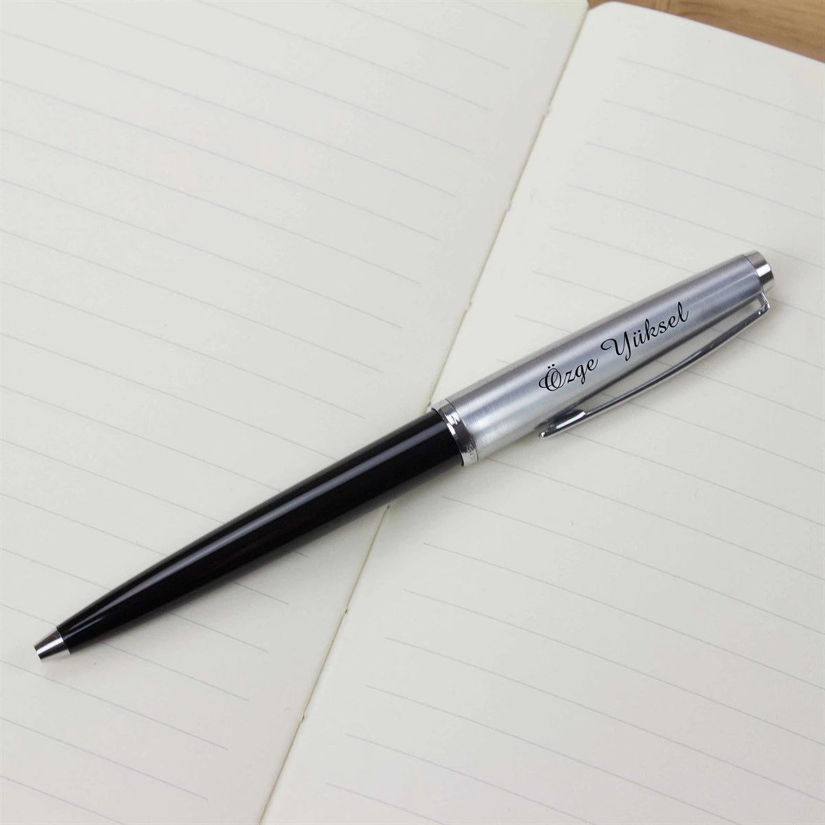 Kişiye Özel Scrikss Metal Tükenmez Kalem Siyah