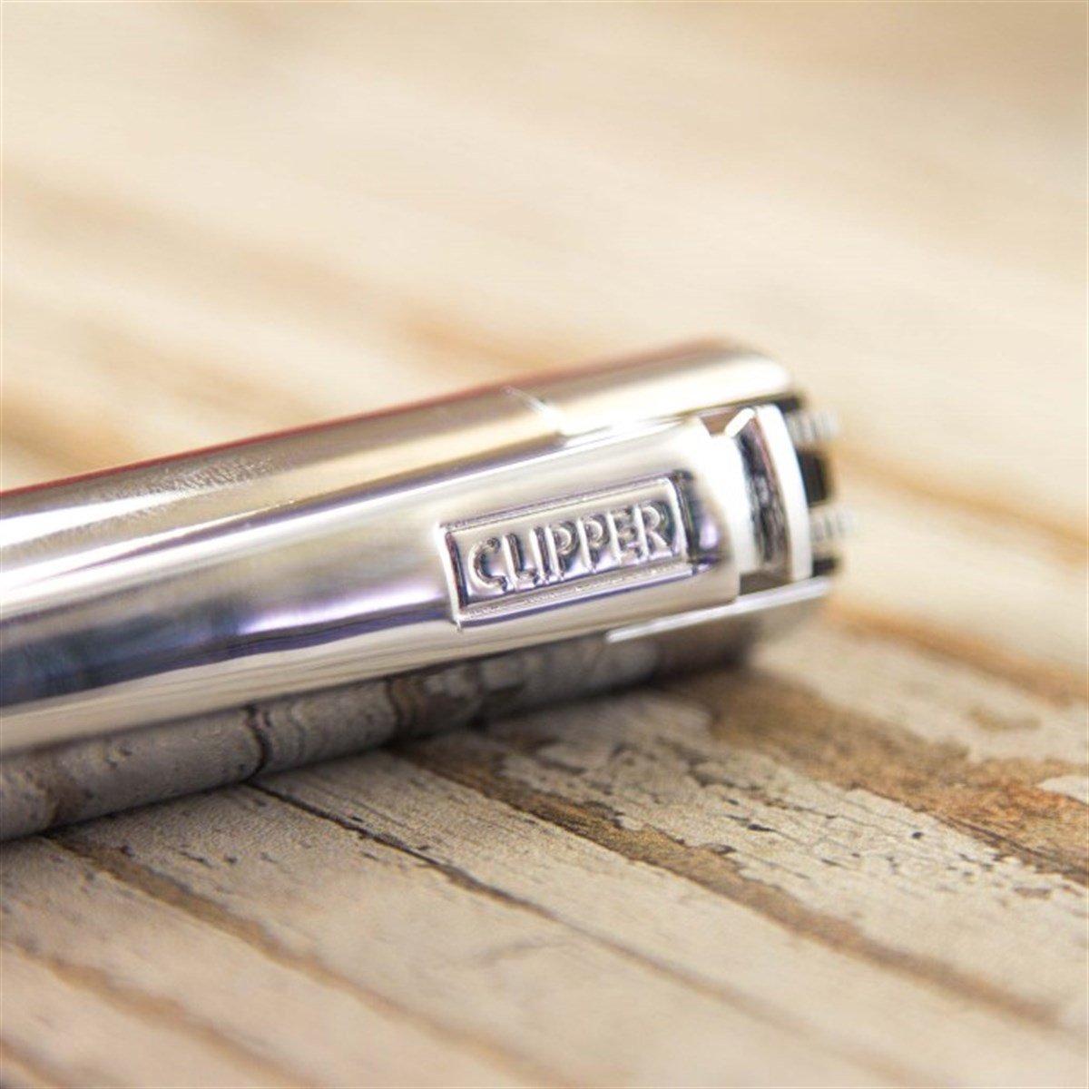 Kişiye Özel Clipper Marka Metal Çakmak Parlak Metalik